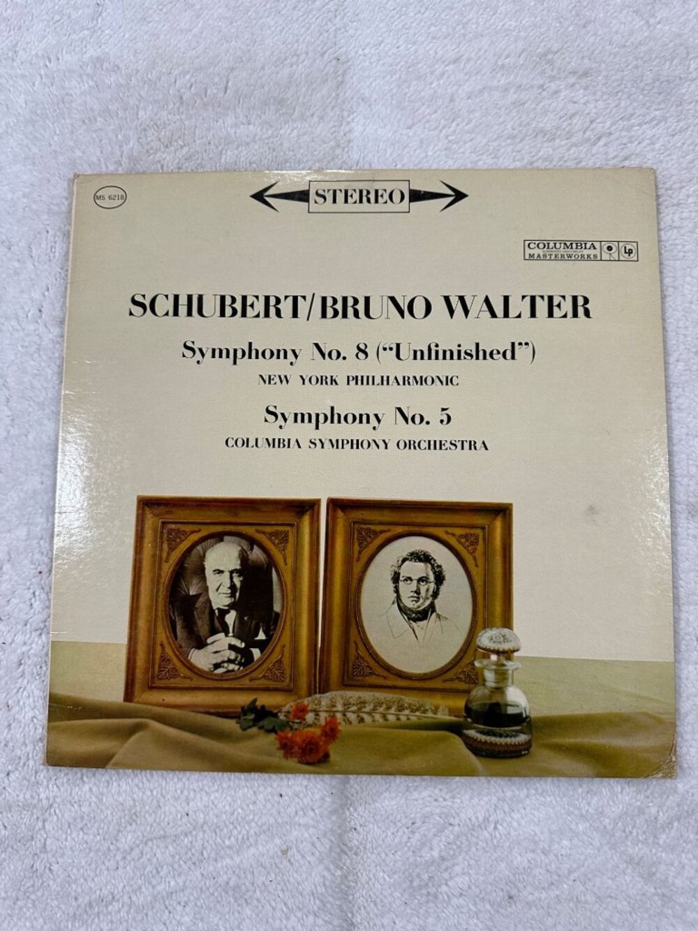 Schubert/Bruno Walter Symphony No 8 & No 5 Columbia Masterworks Vinyl LP Stereo